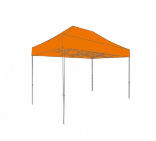 VOUWTENT ALUMINIUM FRAME MET DAKZEIL - 3X4,5M - POLYESTER - Foto 1